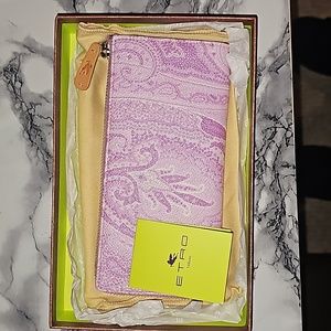 Etro Milano wallet purple medium